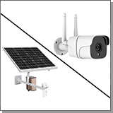 Комплект камеры видеонаблюдения на солнечных батареях Link Solar NC210G-60W-40AH