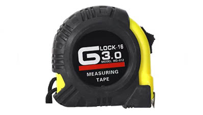 Рулетка с футляром Glock-16, с возможностью блокировки, 3м Рулетка с футляром Glock-16, с возможностью блокировки, 3м